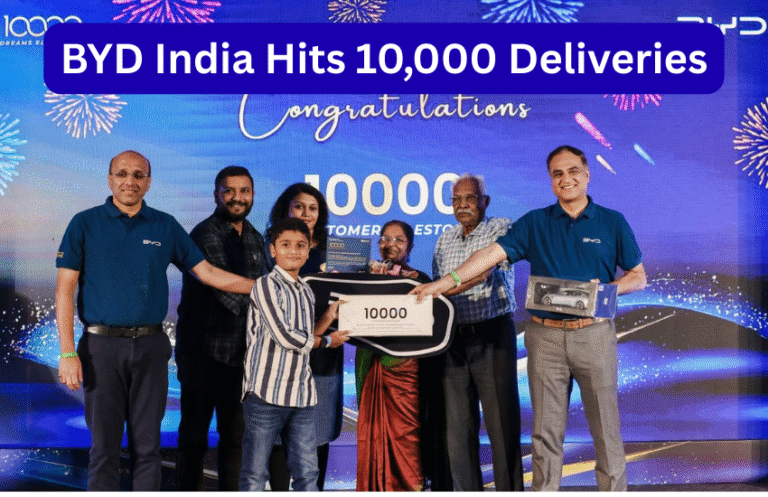 BYD India Hits 10,000 Deliveries