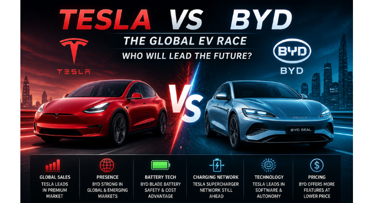tesla vs BYD