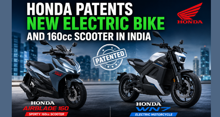 Honda Patents Airblade 160 Scooter And WN7 Electric Bike In India