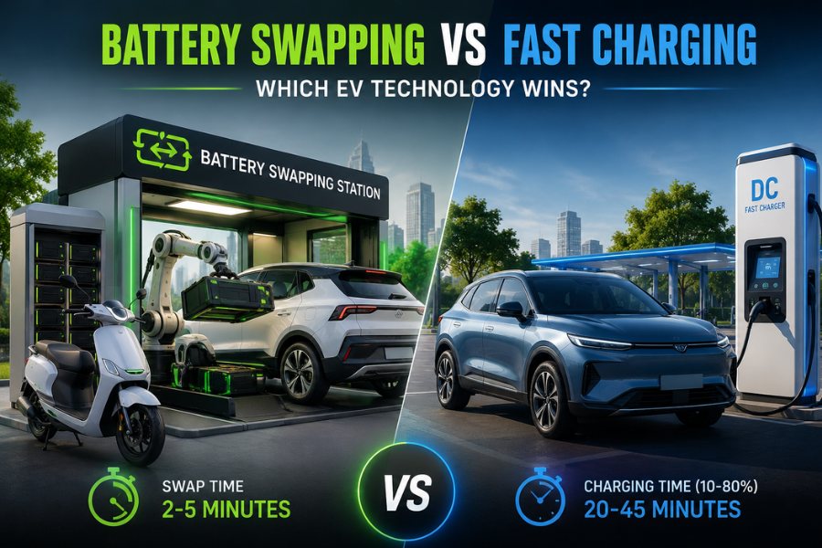 EV Battery Swapping vs Fast Charging