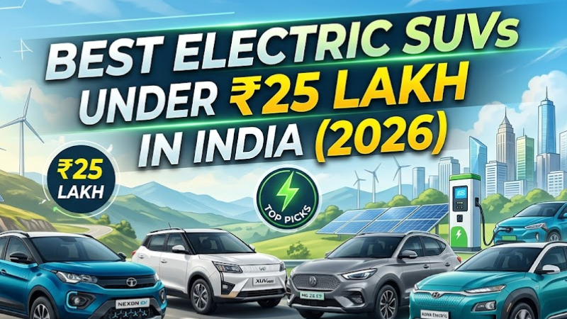 Best Electric SUVs Under ₹25 Lakh in India