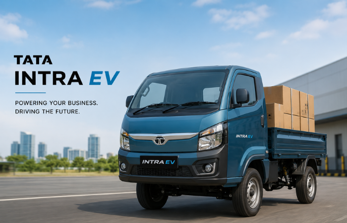 Tata Intra EV electric pickup truck with 211 km range and 1750 kg payload in India