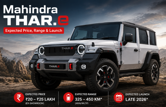 Mahindra Thar.e: Expected Price, Range & Launch in India